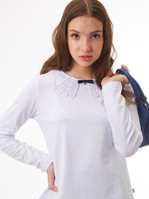 Блузка белый 181230509в - Nota bene фото 15