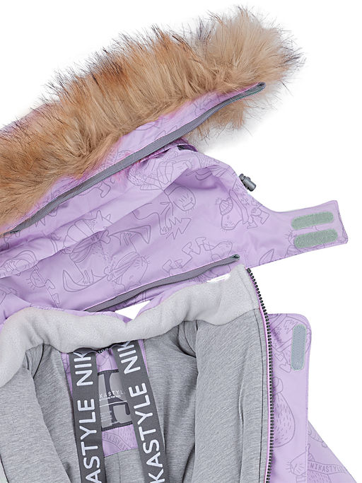 Комбинезон 8з0124 лаванда/серый - Nikastyle фото 6