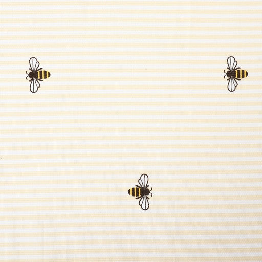 Шторы для кухни Доляна «Пчёлки», 150×180 см - 2 шт., рогожка 164 г/м², 100% хлопок