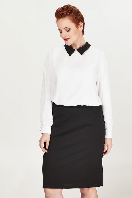 Блуза офисная белая - Olsi фото 7