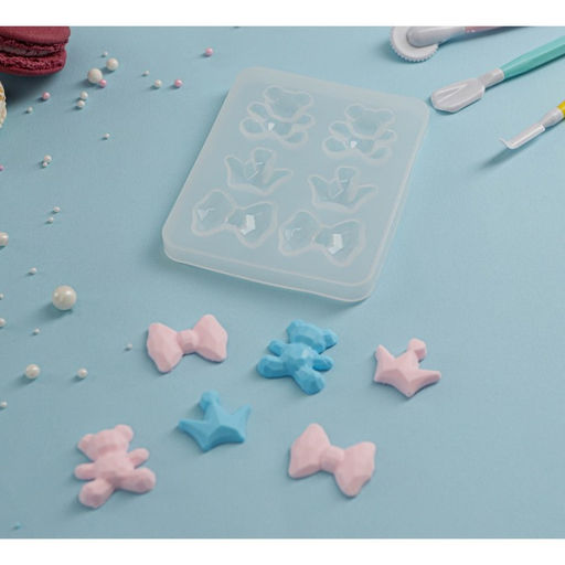 Молд Атрибуты принцессы, силикон, 12?9,5?1 см, ячейка 3,5?3 см