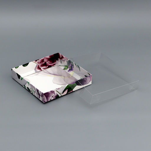 Цена за 5 шт. Коробка сборная с PVC крышкой, Самой красивой, 16?16?3 см