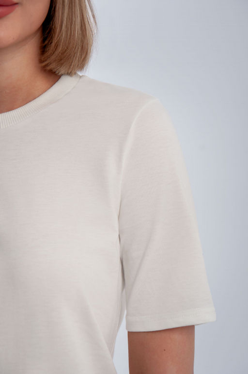 Арт. 3176/8 Футболка женская 44-52 (5 шт) Цвет:молочный - Калинка фото 4