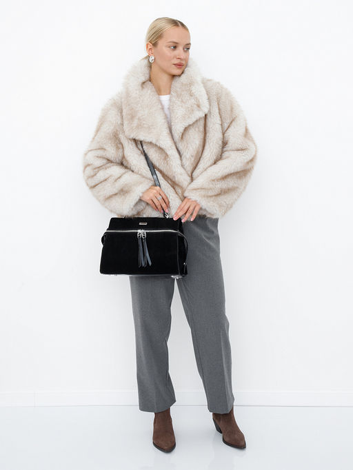 Сумка 9675MSS black Velina Fabbiana-Safenta