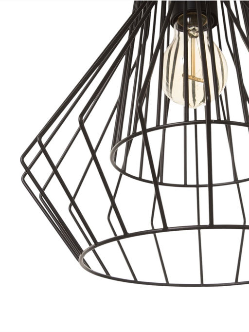 Светильник потолочный BayerLux «Крит», 1×40 Вт, Е27, черный/коричневый, 30×30×42(142)см