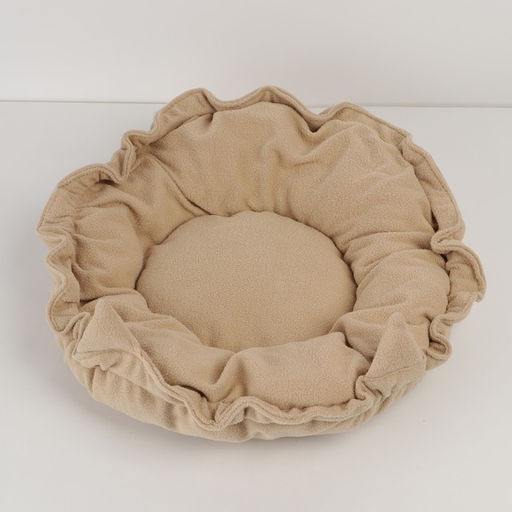 Лежанка для животных на стяжке с ушками, цвет бежевый 30-50 см - Пушистое счастье фото 2