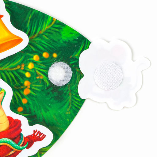 Игра на липучках на новый год «Веселые зверята»