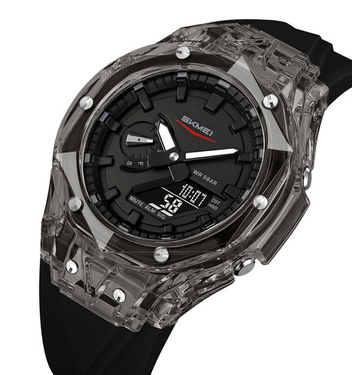 Часы наручные Skmei мужские электронные спортивные 2411black-black