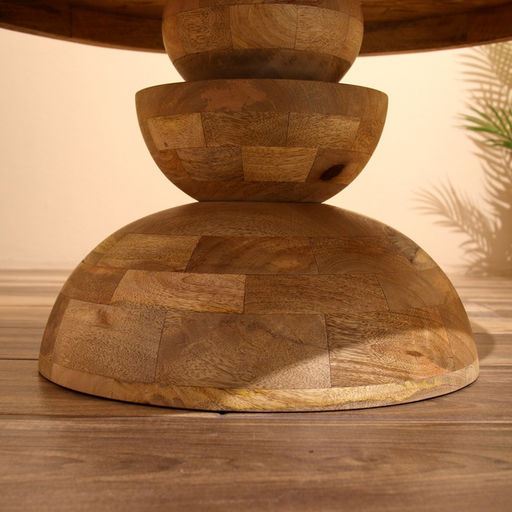 Столик кофейный, 78×78×43 см, манговое дерево