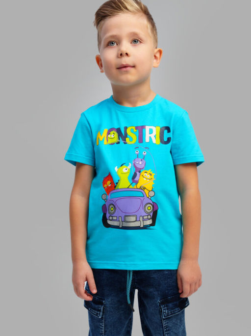 12512043 Фуфайка трикотажная для мальчиков (футболка) - Playtoday фото 2