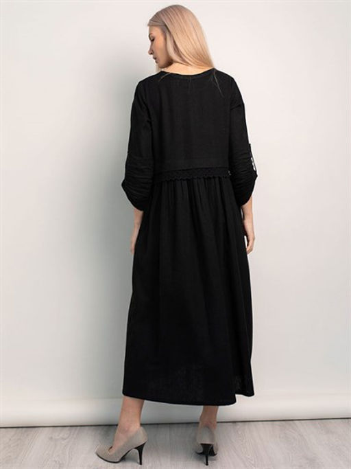 лен 73%, вискоза 27% лен платье - Волтри фото 4