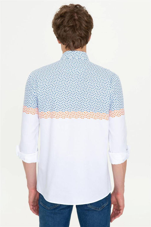 Мужская рубашка Petrol с длинным рукавом - U.s. polo assn фото 4