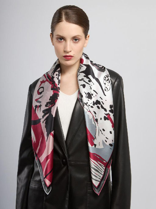 Платок жен. шелк 86х86 SS03-8350-07 - Eleganzza фото 3