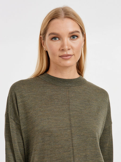 джемпер женский из шерсти со спущенной линией плеча - Glenfield фото 4