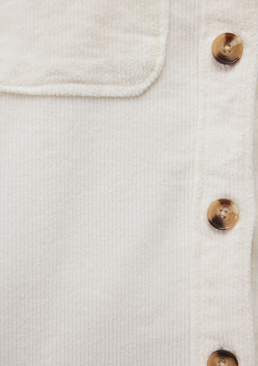 Beyaz Kadife Gomlek - Mavi фото 7