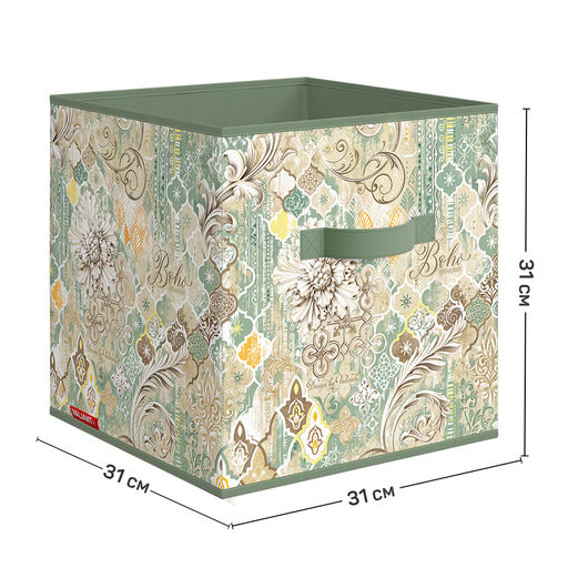 VAL ВH-BOX-K Короб стеллажный без крышки, 31*31*31 см, BOHO, шт - Valiant фото 4