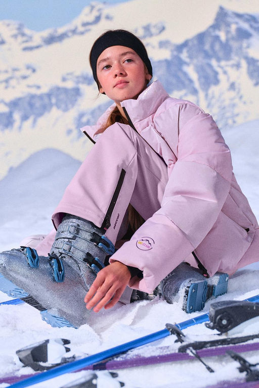 PETO WATER RESISTANT Y WINDPROOF RECCO® SYSTEM SKI COLLECTION / Rosa pastel