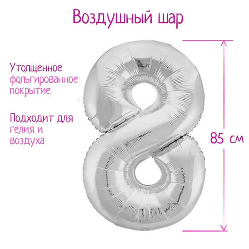 Воздушный шар фольгированный 40" Цифра 1