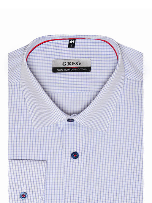 Сорочка мужская длинный рукав GREG 124/231/2219/Z/1p  фото 3