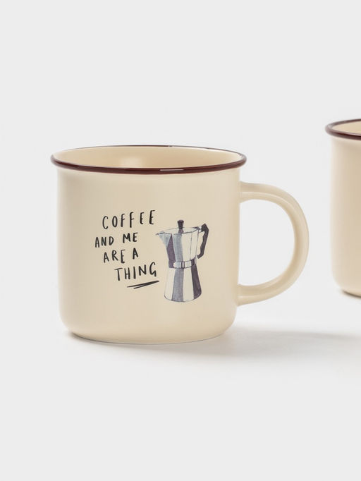 Набор кружек Доляна Время кофе, 4 шт., 420 мл, фарфор, молочный  фото 4