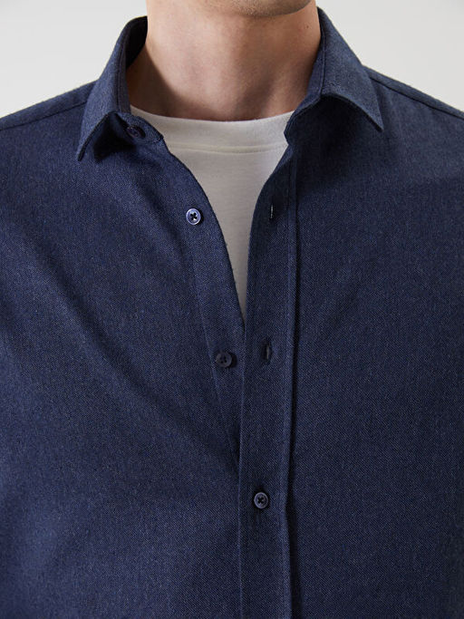 Slim Fit Uzun Kollu Erkek G?mlek