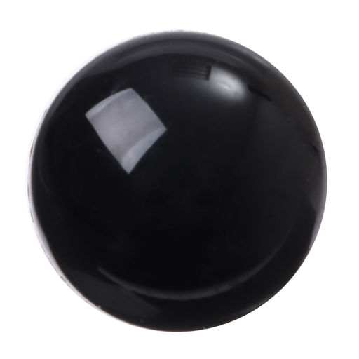 Глаза винтовые с заглушками, набор 20 шт., размер 1 шт. — 1.8 см, цвет чёрный