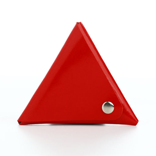 Монетница на кнопке TEXTURA, красная