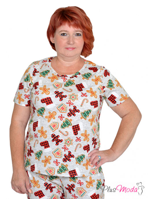 Футболка Модель №1299 размеры 44-84 - Plusmoda фото 11