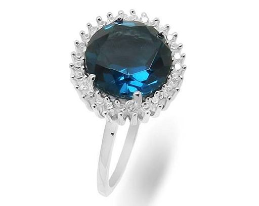 Кольцо из серебра лондон топаз кварц, Кадрия