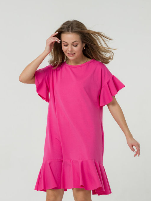 Платье с волнами ПЛОТНЫЙ ХЛОПОК - Knitka wear фото 13