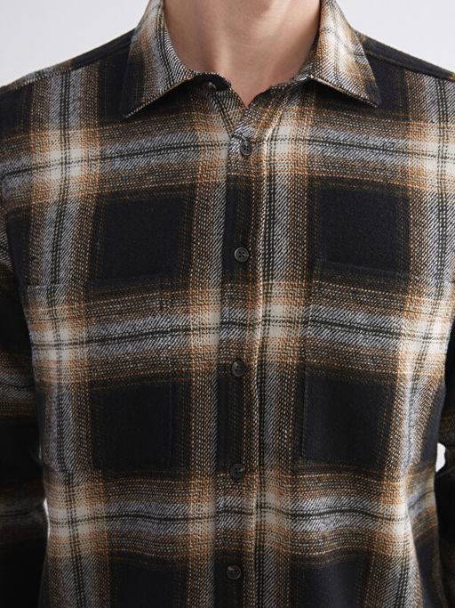 Regular Fit Ekose Gabardin Erkek G?mlek