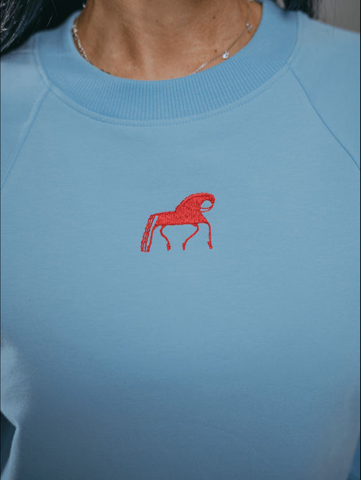 Символ свитшот женский (голубой)