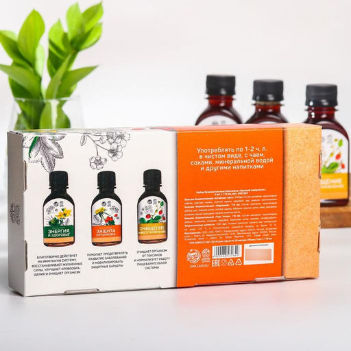 Набор безалкогольных бальзамов Крепкий иммунитет на травах горного Алтая, в пластиковой бутылке, 3 шт х110 мл. - Simaland фото 6