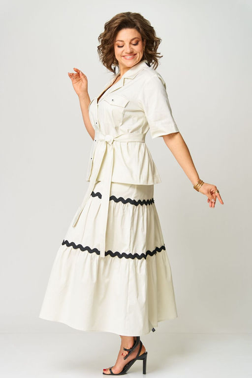 Юбка ANDINA CITY 1017-25 слоновая кость