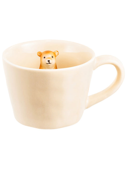 Кружка 300 мл 14*10*7,5 см Медвежонок с фигуркой внутри, фарфор - Elan gallery фото 6
