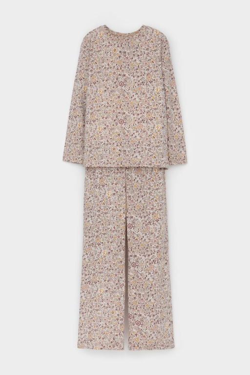 К 1622/бежевый,незабудки на лугу пижама дет