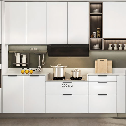 Цена за 2 шт. Ручка торцевая CAPPIO RT002BL, L=200 мм, м/о 160 мм, цвет черный