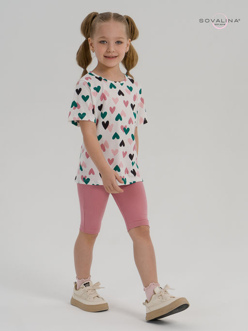 Костюм Актив зеленые сердечки-сухая роза - Sovalina фото 18