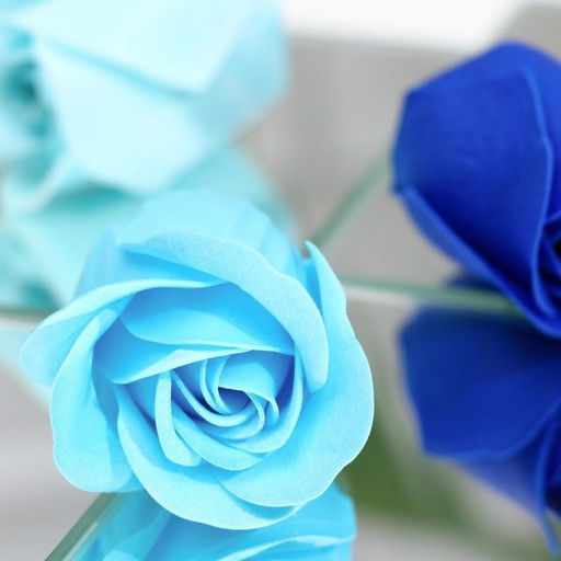 Мыльные розы, синие оттенки, набор 18 шт. - SB BEAUTY фото 3