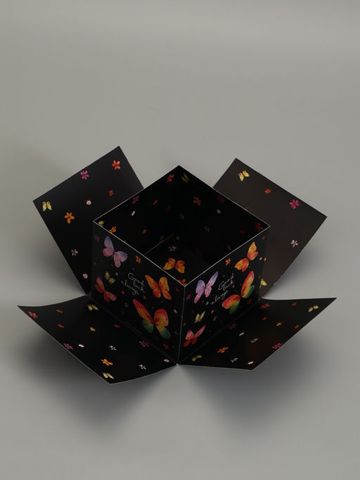 Коробка подарочная "Бабочки, Всегда" 14,5 х 14,5 х 12,7 см