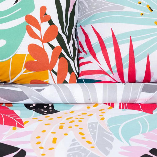 Постельное белье Этель дуэт Сolored tropics 143*215 см - 2 шт, 240*220 см, 70*70 см -2 шт  фото 9