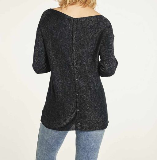 Пуловер, черно-серебристый - Heine фото 4