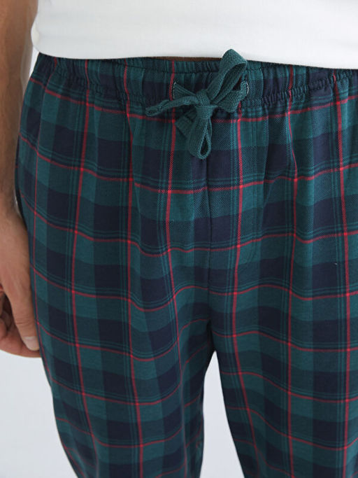 Standart Kal?p Ekose Erkek Pijama Alt