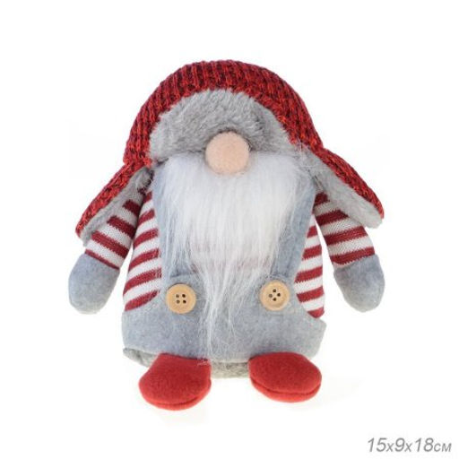 Новогоднее украшение Гном 15x9x18см / HS20872A /уп 144/ - Галеонтрейд фото 2
