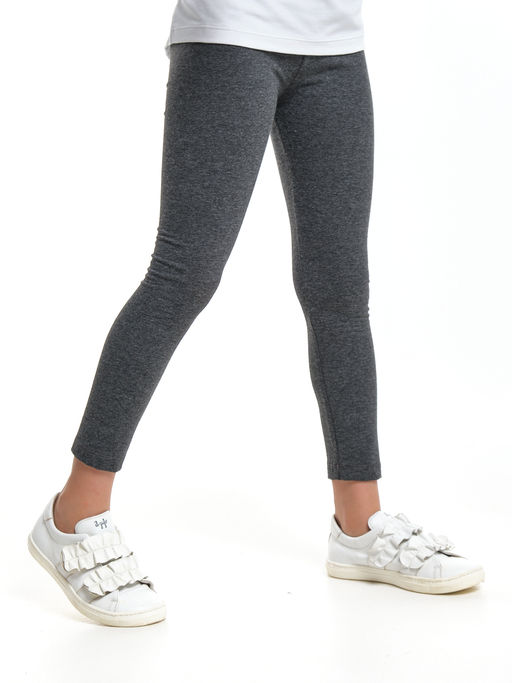 Бриджи лосины однотонные 22-7507 серый - Mini maxi фото 4