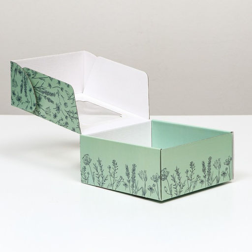 Цена за 5 шт. Коробка самосборная, с окном, Для тебя 19 х 19 х 9 см - UPAK LAND фото 5