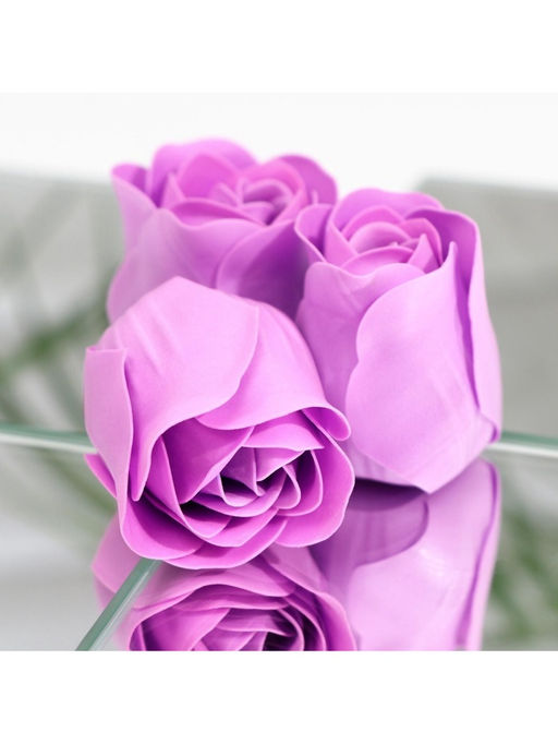 Мыльные розы, фиолетовые, набор 3 шт. - SB BEAUTY фото 7