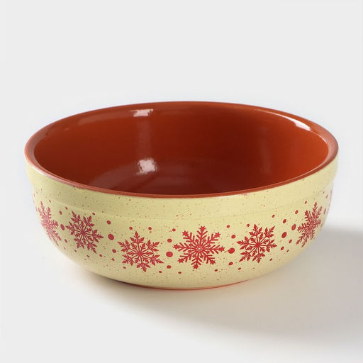 Салатник «Снежинки», d=19 см, 1.4 л