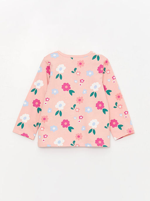 Bisiklet Yaka Bask?l? K?z Bebek Pijama Tak?m? - Waikiki фото 3