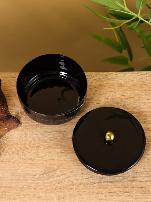 Конфетница с крышкой Тёмный шоколад 11х11х7 см - Simaland фото 3